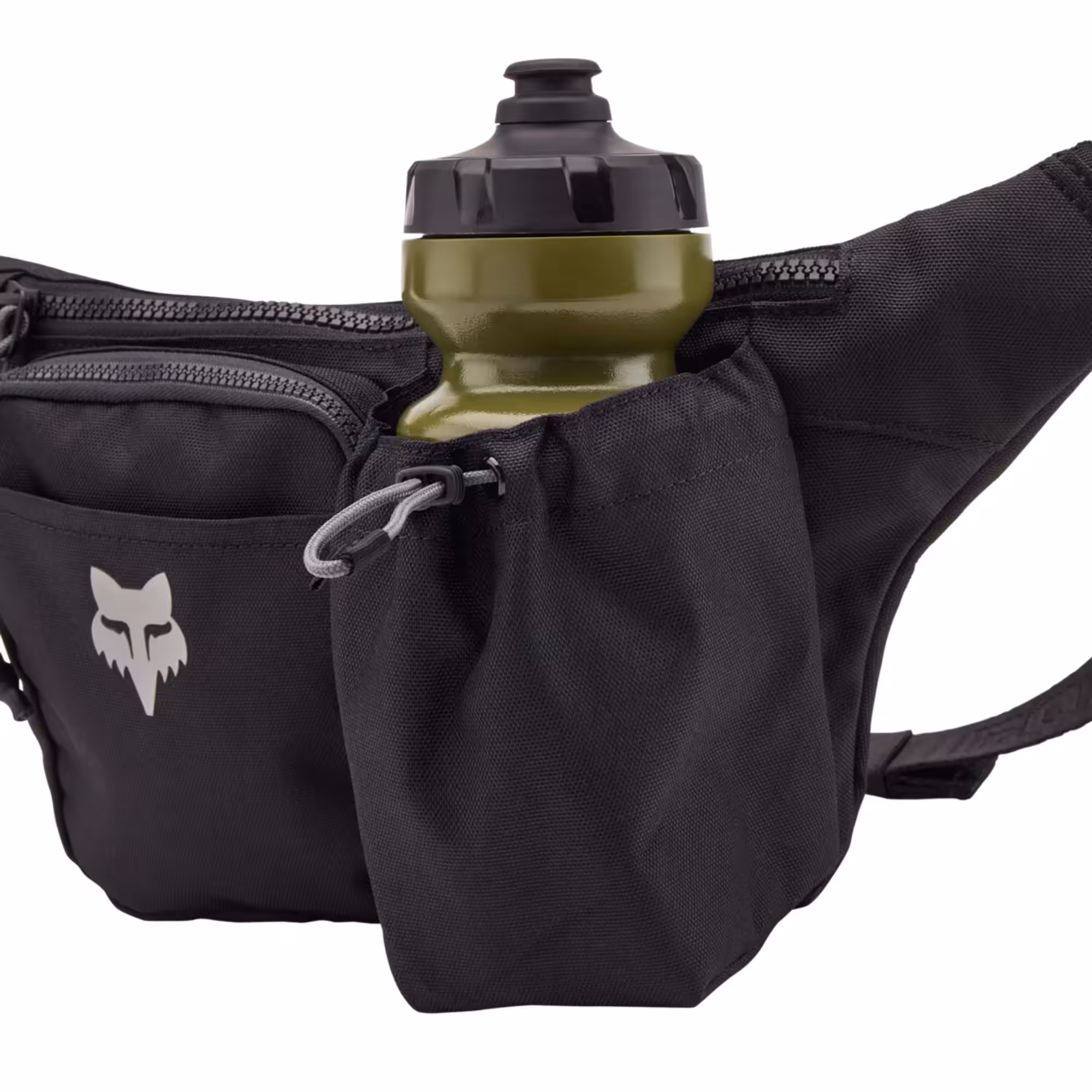 Bolsa Fox Head Premium Hip con porta botella, detalle lateral