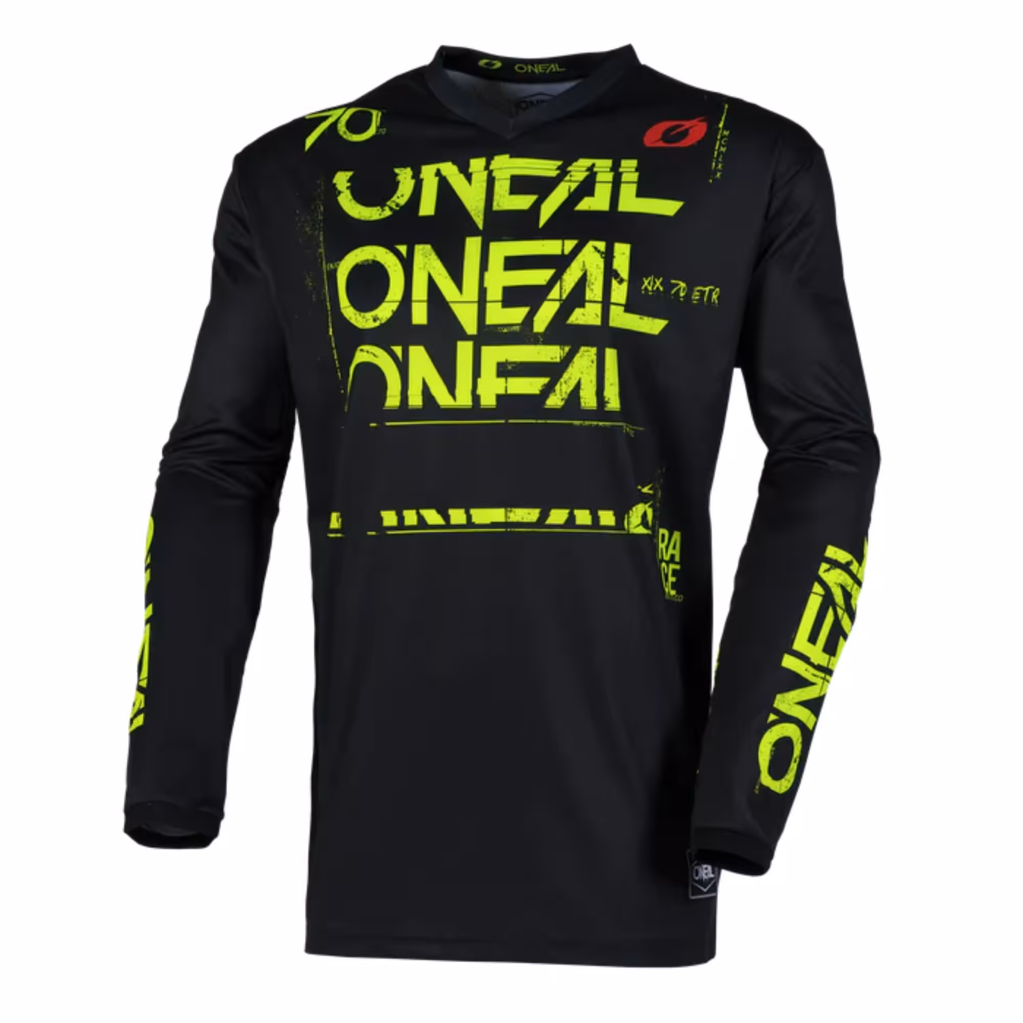 Jersey de traje O'Neal Element Static negro y amarillo