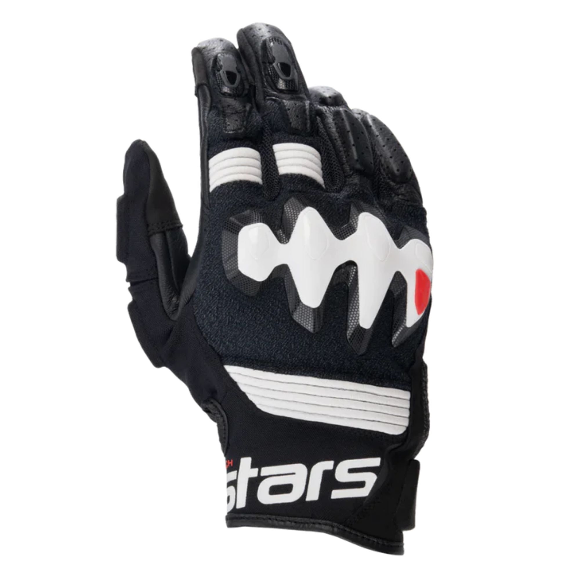Guantes Alpinestars Halo - M, blanco/negro | Motique Guatemala