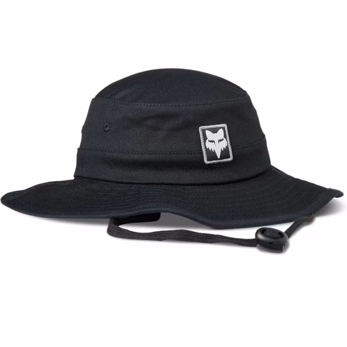 Sombrero Fox Traverse negro con cordón, vista frontal